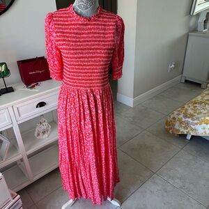 Aspiga Elegant Red Floral Dress